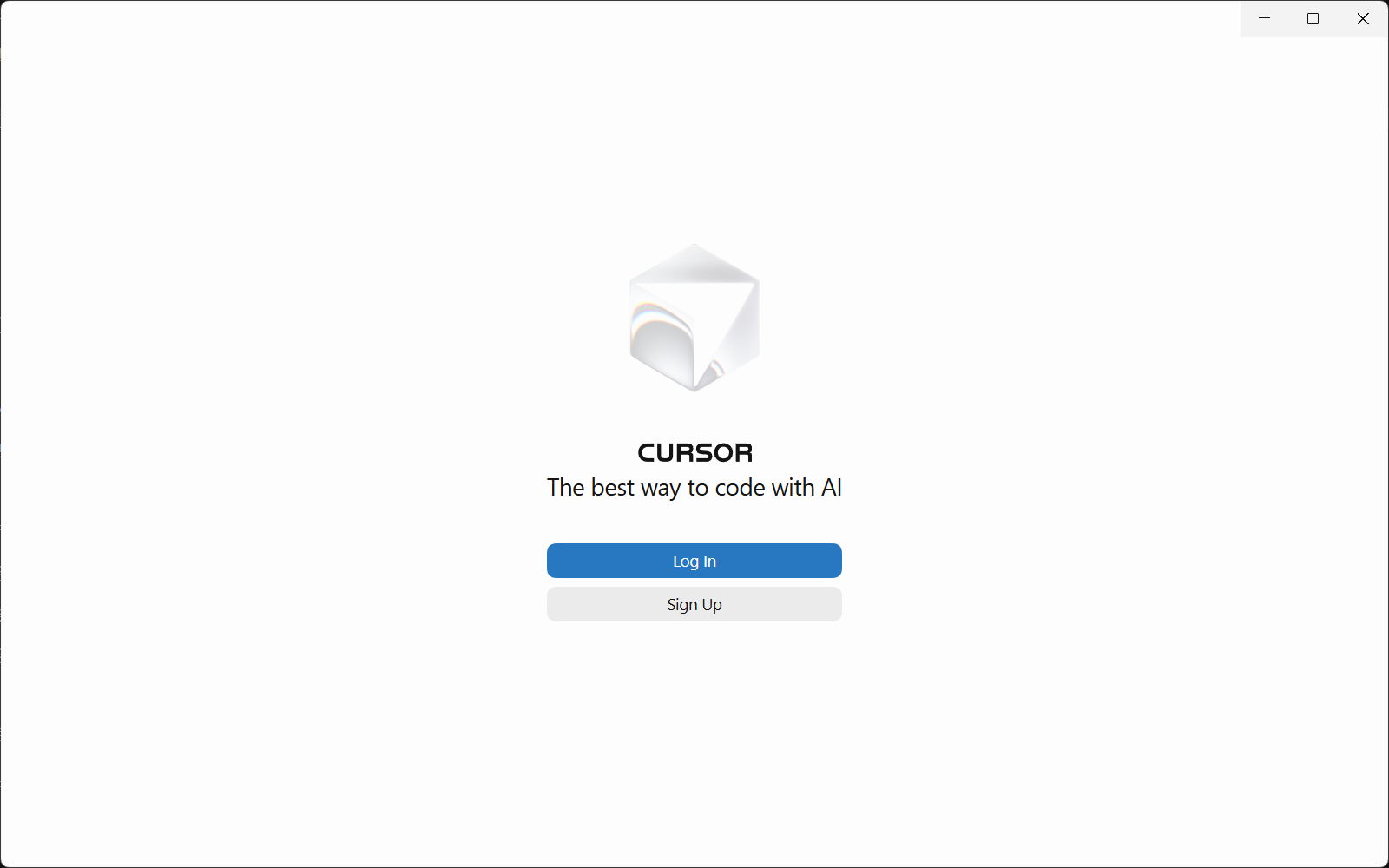 Cursor 登录页面
